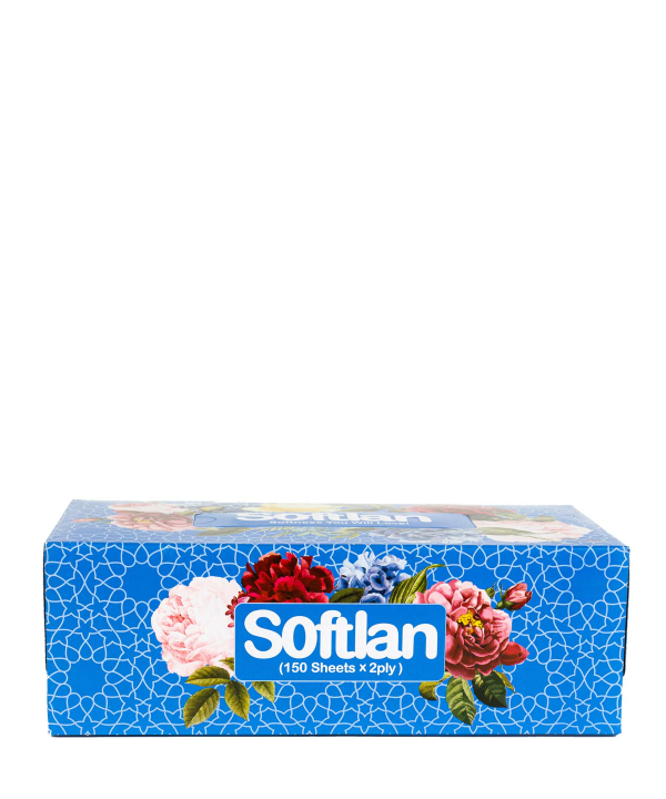 دستمال کاغذی 150 برگ سافتلن Softlan سری پرنیان