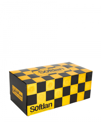 دستمال کاغذی 100 برگ سافتلن Softlan سری شطرنجی