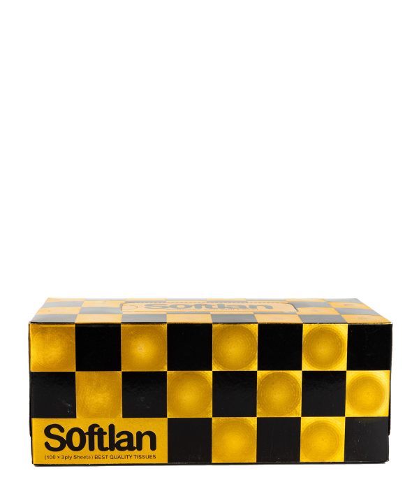 دستمال کاغذی 100 برگ سافتلن Softlan سری شطرنجی