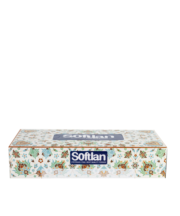 دستمال کاغذی 100 برگ سافتلن Softlan سری سنتی