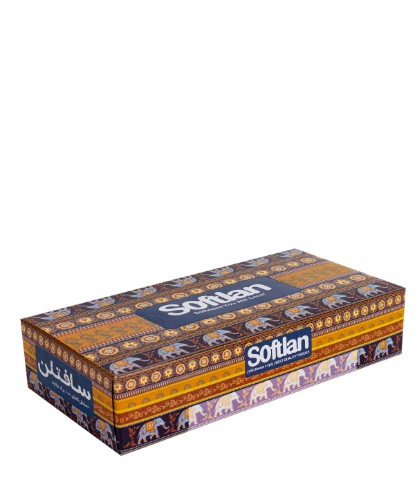 دستمال کاغذی 100 برگ سافتلن Softlan سری سنتی
