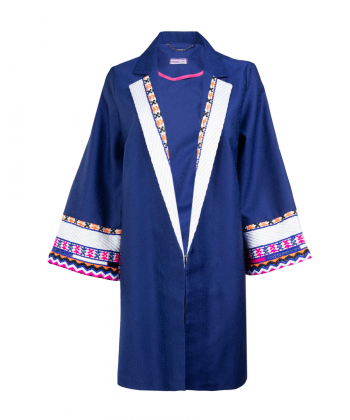 مانتو یقه انگلیسی مانگ Mong مدل آتاشین