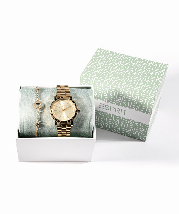 ست ساعت مچی و دستبند زنانه اسپریت Esprit مدل ES1L298M0065