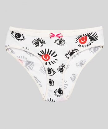 شورت نخی زنانه اسکارلت Scarlet طرح چشم