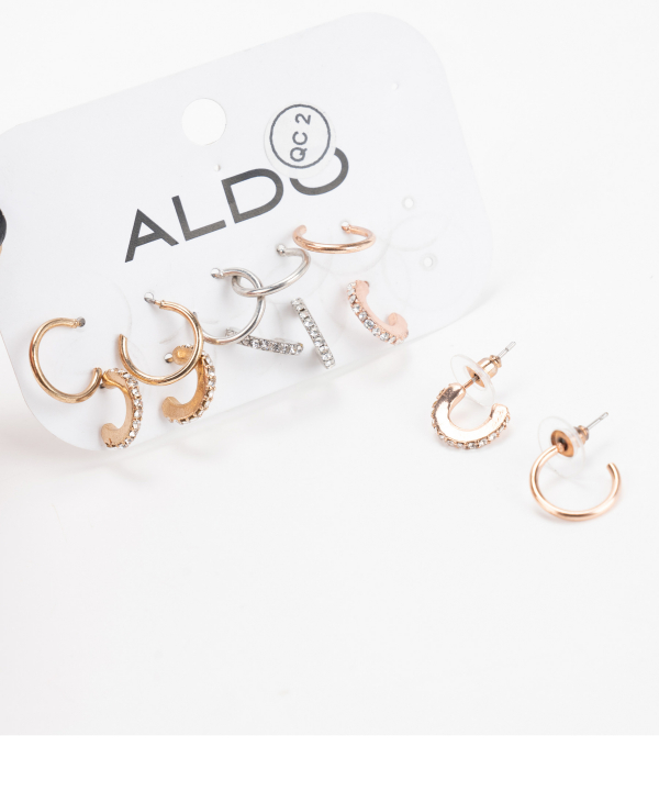 گوشواره زنانه آلدو Aldo مدل GYDIA بسته 6 جفتی