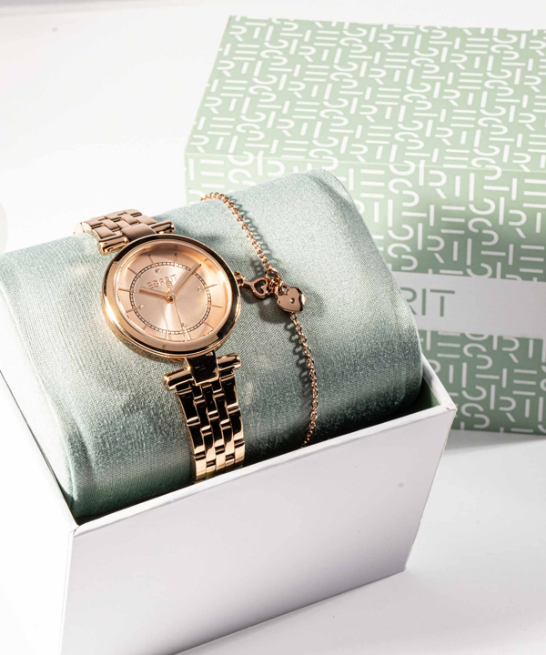 ست ساعت مچی و دستبند زنانه اسپریت Esprit مدل ES1L281M0075