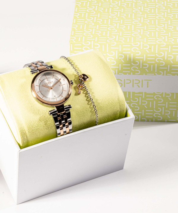 ست ساعت مچی و دستبند زنانه اسپریت Esprit مدل ES1L281M0095