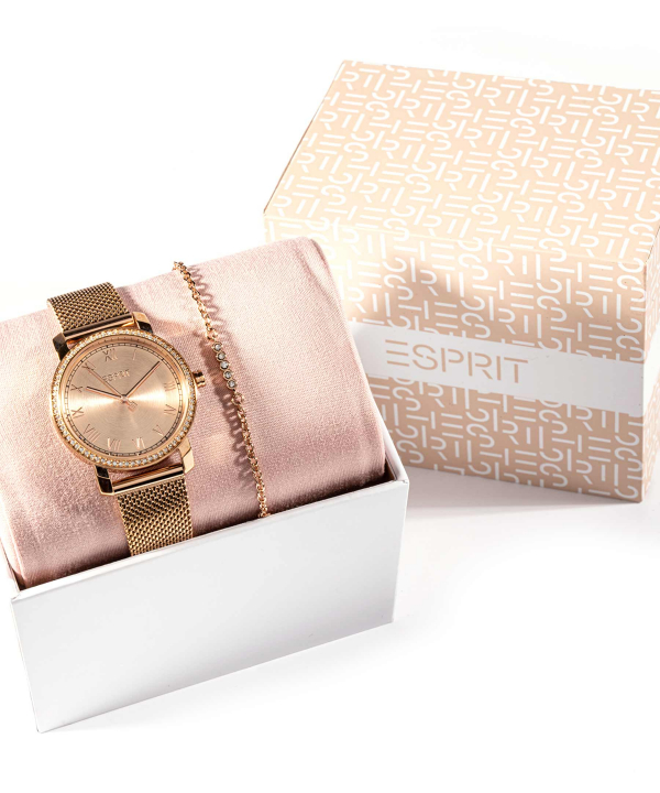 ست ساعت مچی و دستبند زنانه اسپریت Esprit مدل ES1L282M0115