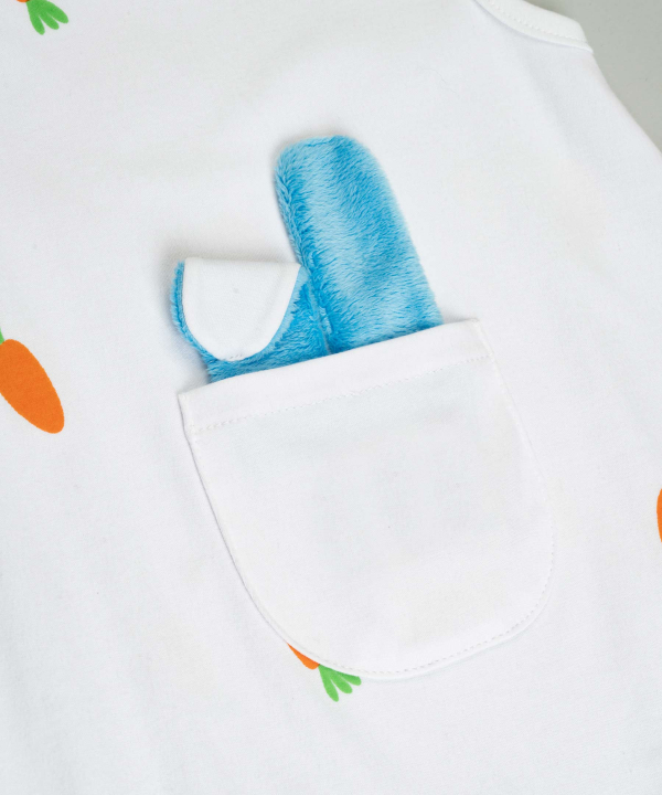 سرهمی‏‎ نوزاد دخترانه روکو Roko طرح Rabbits & Carrots