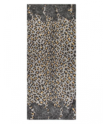 شال شیفون دور دست دوز طرح پلنگی