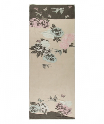 شال مکوین با طرح گل