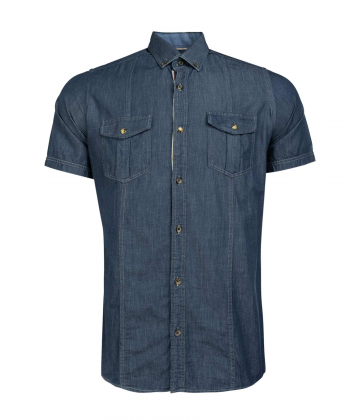 پیراهن آستین کوتاه مردانه مل اند موژ Mel & Moj کد KT0046