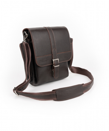 کیف دوشی چرم طبیعی مردانه شیفر مدل 9704C