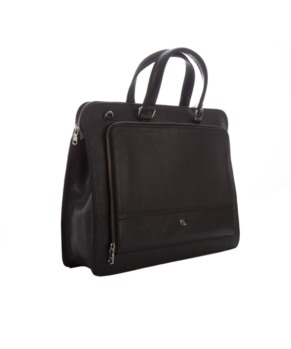کیف اداری چرم طبیعی چرم مشهدMashhad leather مدل A0581 – مشکی