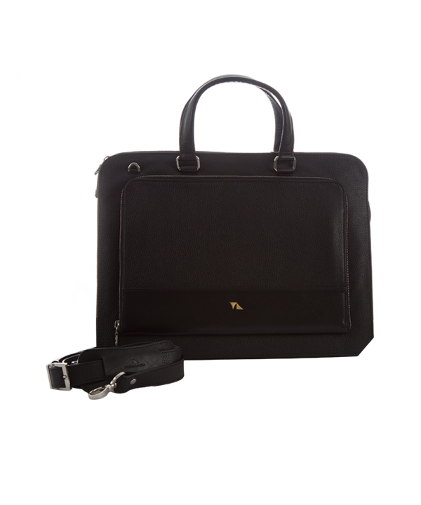 کیف اداری چرم طبیعی چرم مشهدMashhad leather مدل A0581 – مشکی