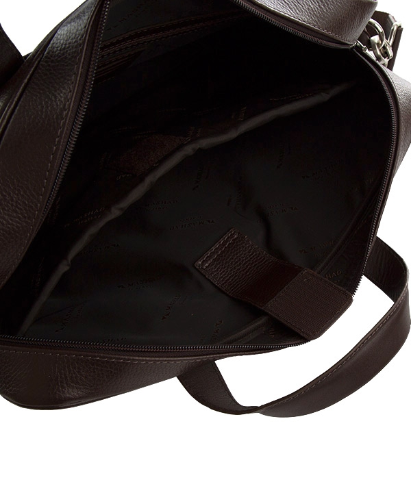 کیف اداری چرم طبیعی چرم مشهدMashhad leather مدل A0580 - قهوه ای