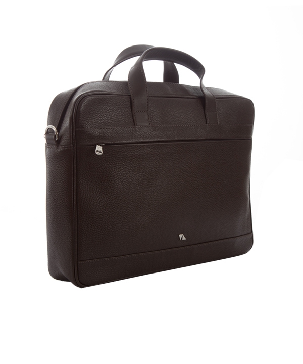 کیف اداری چرم طبیعی چرم مشهدMashhad leather مدل A0580 - قهوه ای