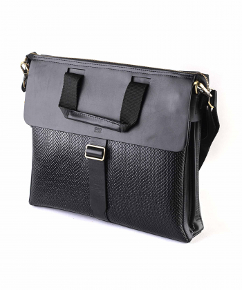 کیف اداری مردانه چرم طبیعی صاد Saad کد AA070