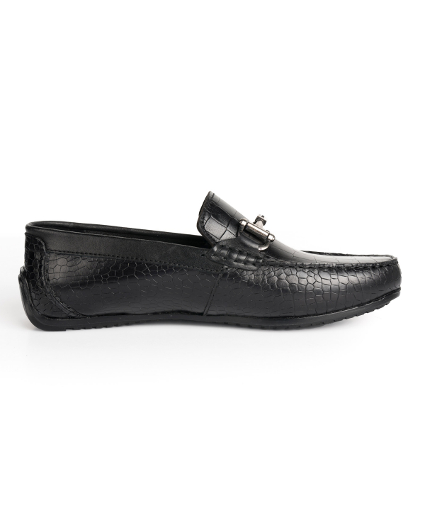 کفش کالج مردانه چرم کروکو Croco Leather کد 6004