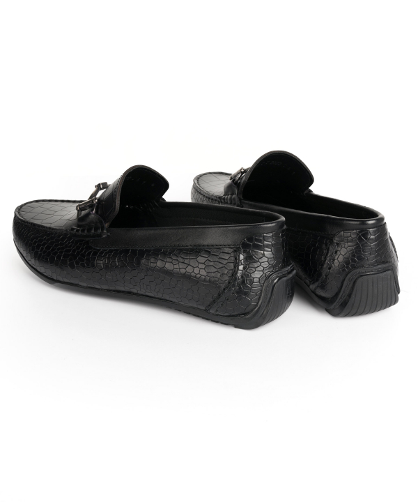 کفش کالج مردانه چرم کروکو Croco Leather کد 6004