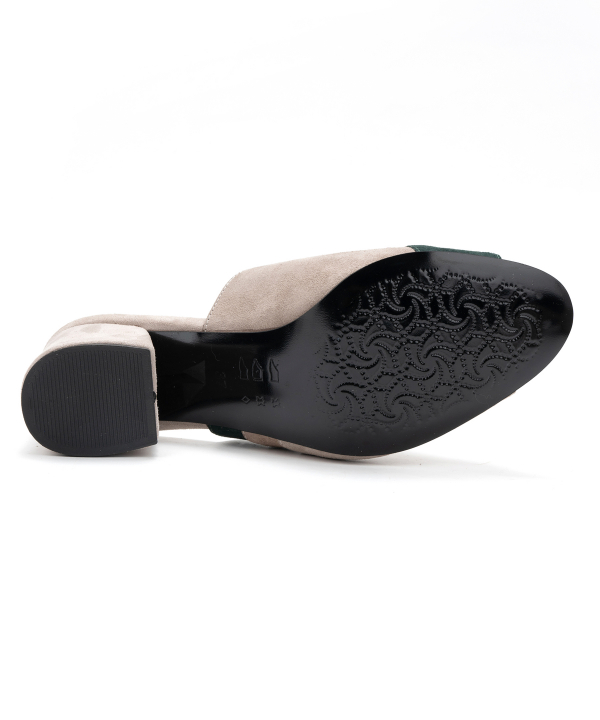 صندل پاشنه دار زنانه چرم طبیعی چرم مشهد Mashad Leather کد J2547
