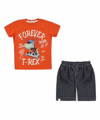 ست تیشرت و شلوارک پسرانه نونا Nona کد 11032