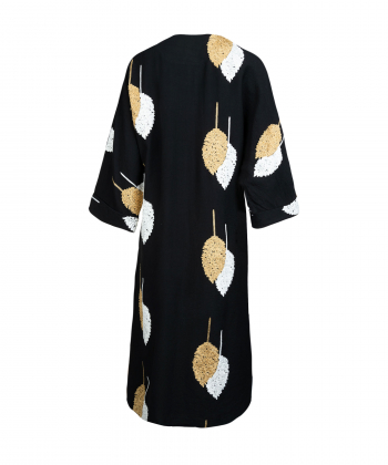 مانتو بلند مانگ Mong طرح برگ