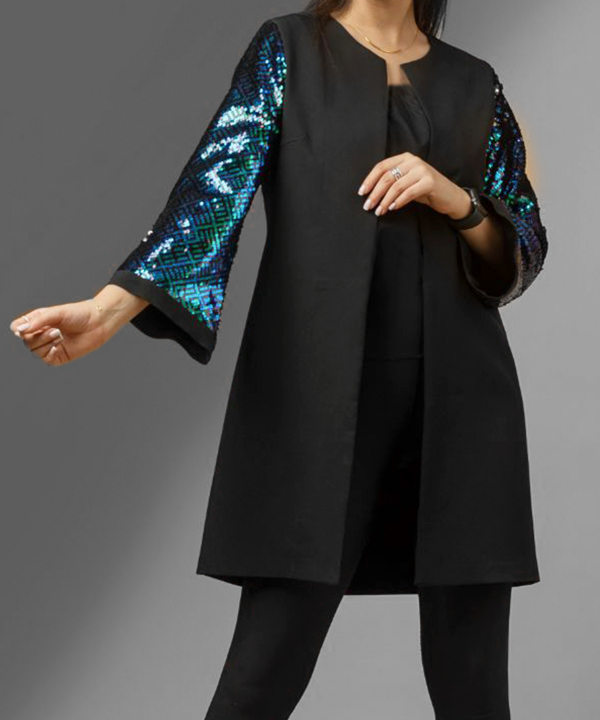 مانتو مشکی اورمزد Ormuzd کد SA15