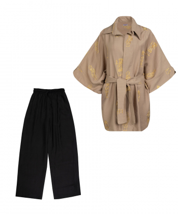 مانتو و شلوار مانگ Mong طرح آدمک