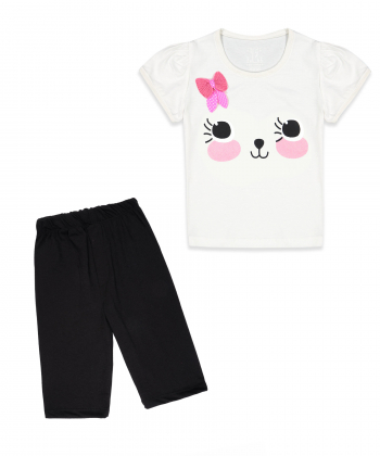 ست تیشرت و شلوار دخترانه سون پون 7Poon کد G731