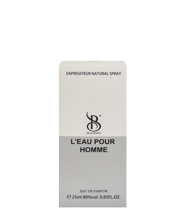 عطر جیبی مردانه برندینی Brandini مدل Leau Pour Homme حجم 25 میلی‌لیتر