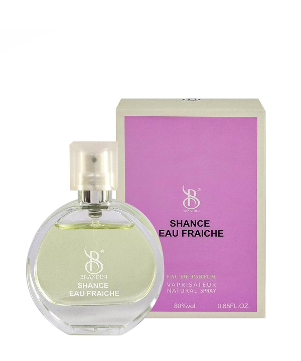 عطر جیبی زنانه برندینی Brandini مدل Shance Eau Fraich حجم 25 میلی‌لیتر