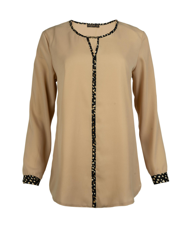 بلوز یقه گرد زنانه موگه Muguet کد 2006