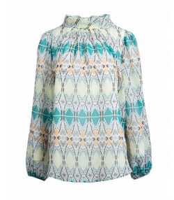 بلوز طرح دار زنانه موگه Muguet کد 46006