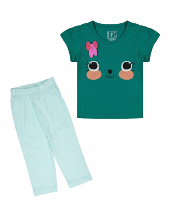 ست تیشرت و شلوار دخترانه سون پون 7Poon کد G731