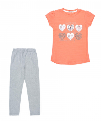 ست تیشرت و شلوار دخترانه نونا Nona کد 11072