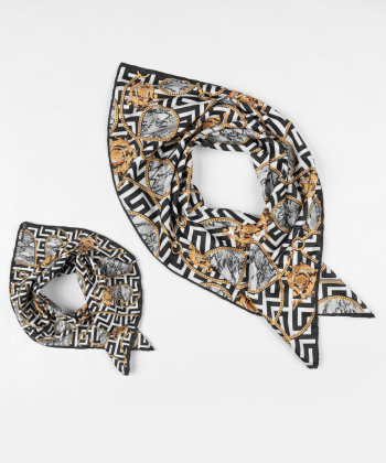 ست روسری و دستمال کیف زنانه ورساچه جینز Versace Jeans کد vvw009