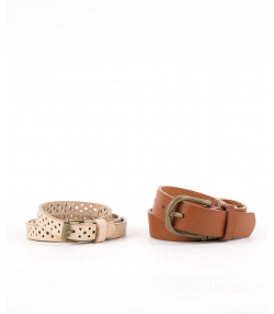 کمربند چرم برند پی لس Brand Payless کد 4408862 بسته 2 عددی