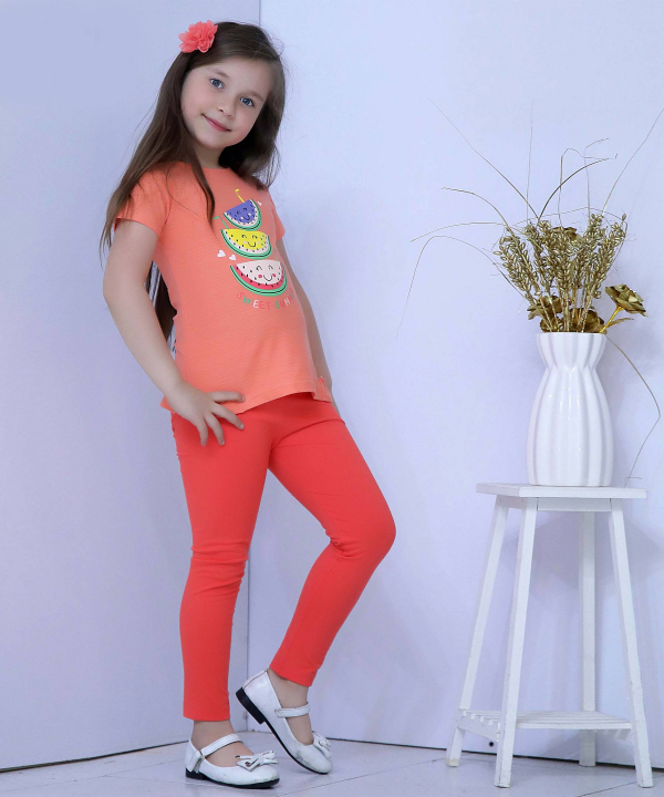 ست تیشرت و شلوار دخترانه نونا Nona کد 11058