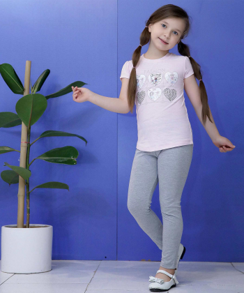 ست تیشرت و شلوار دخترانه نونا Nona کد 11072