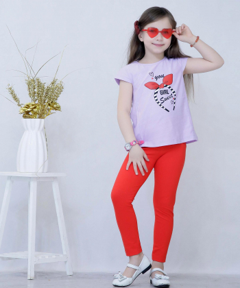 ست تیشرت وشلوار دخترانه نونا Nona کد 11053