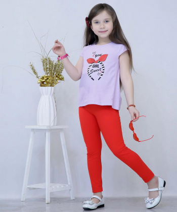 ست تیشرت وشلوار دخترانه نونا Nona کد 11053