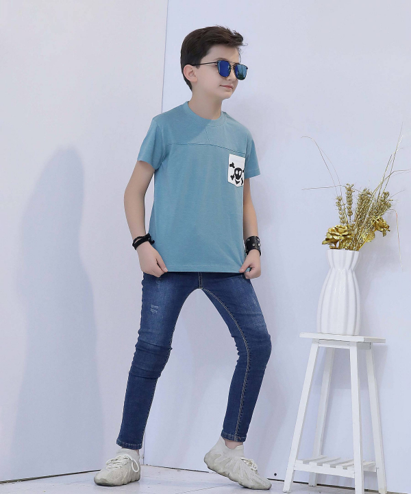 تیشرت یقه گرد پسرانه نونا Nona کد 11067