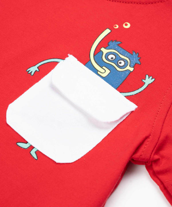 ست تیشرت و شلوارک پسرانه تودوک TwoDook کد 5939