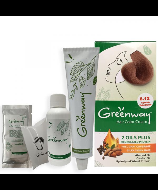 کیت رنگ موی گرین وی Greenway سری دودی حجم 50 میلی لیتر