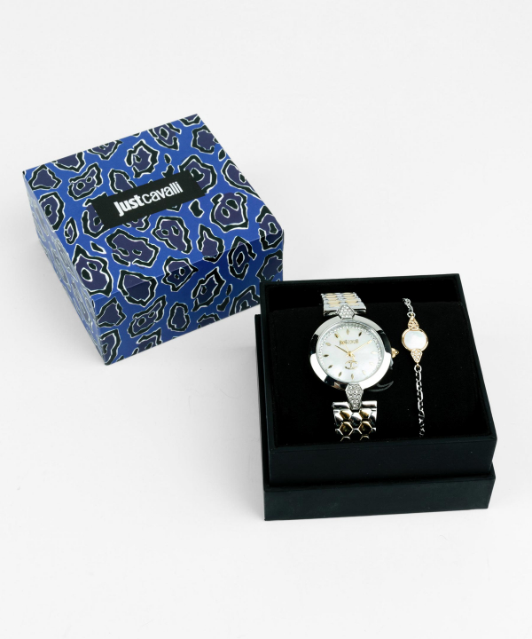 ست ساعت مچی و دستبند زنانه جاست کاوالی Just Cavalli کد JC1L194M0085