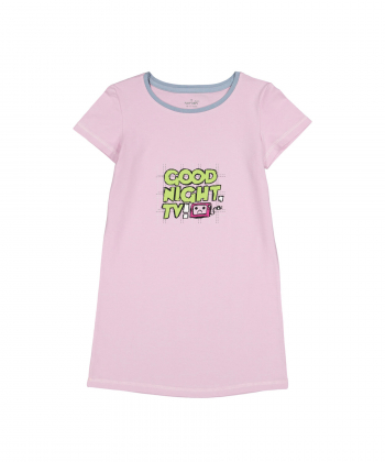 پیراهن نخی دخترانه ناربن Narbon مدل شب بخیر