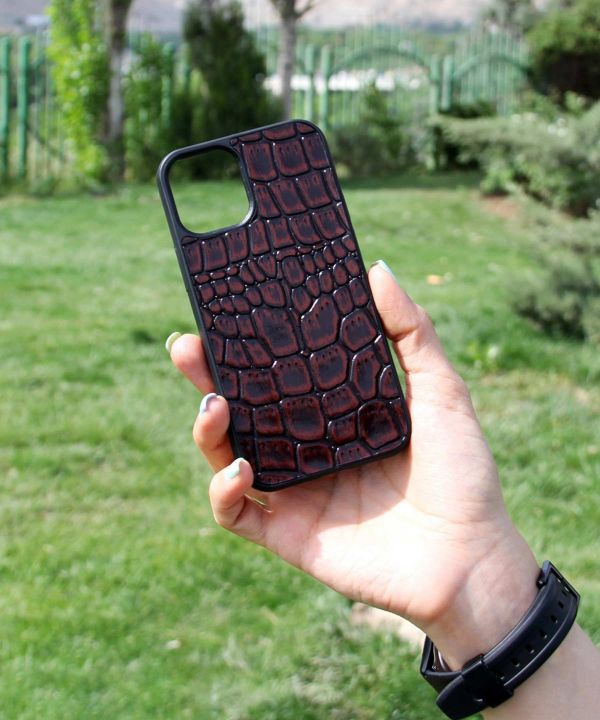 کاور گوشی اپل IPhone 12 Mini  چرم طبیعی بیسراک Bisrak