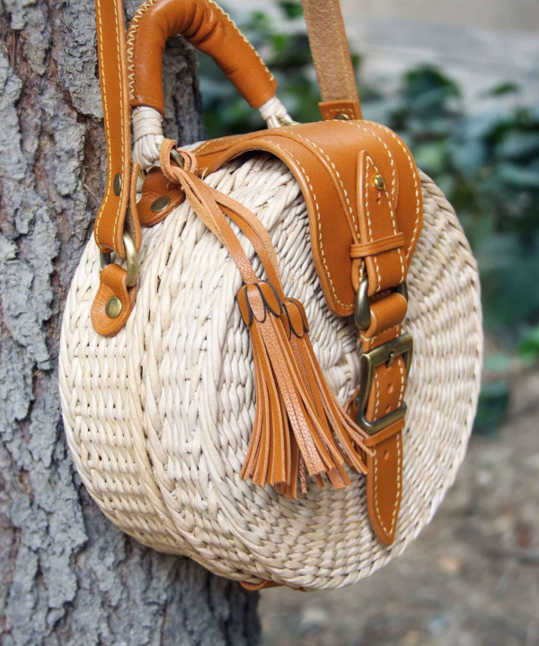 کیف دوشی حصیری زنانه بیسراک Bisrak کد Wicker-Bag