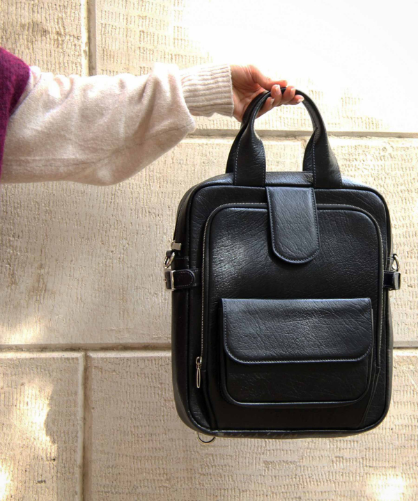 کوله پشتی زنانه چرم طبیعی بیسراک Bisrak Leather مدل آیسل